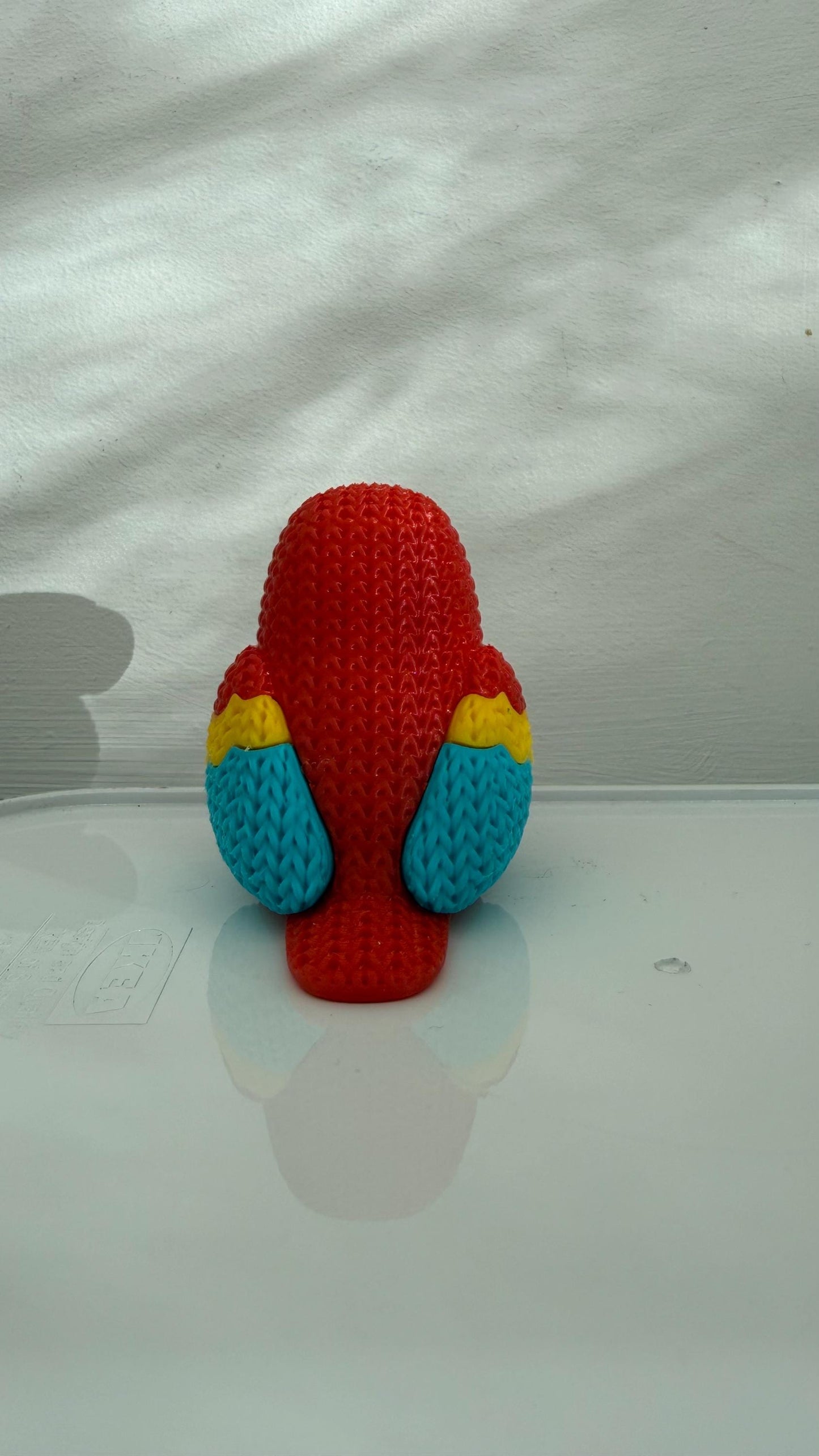Parrot 3D Printed Figurine - Nursery, Shelf ornament