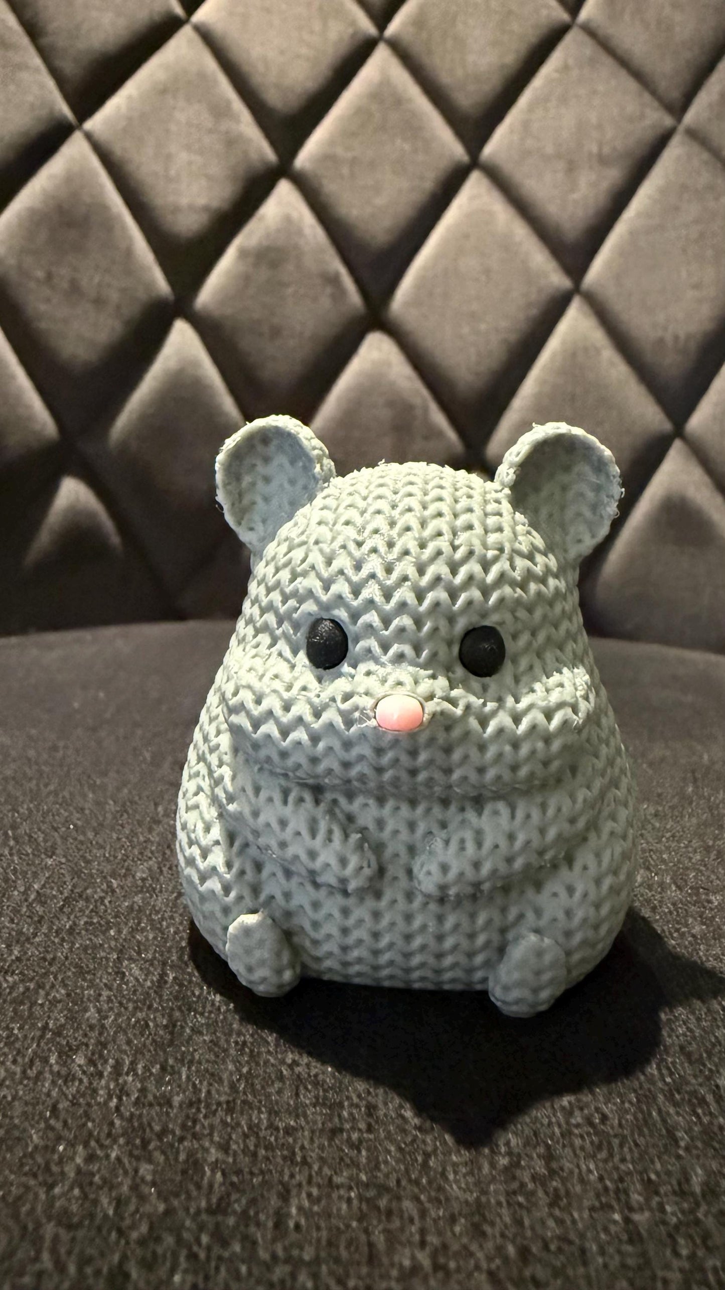 3D Printed Hamster Figurine: Collectible Ornament Gift