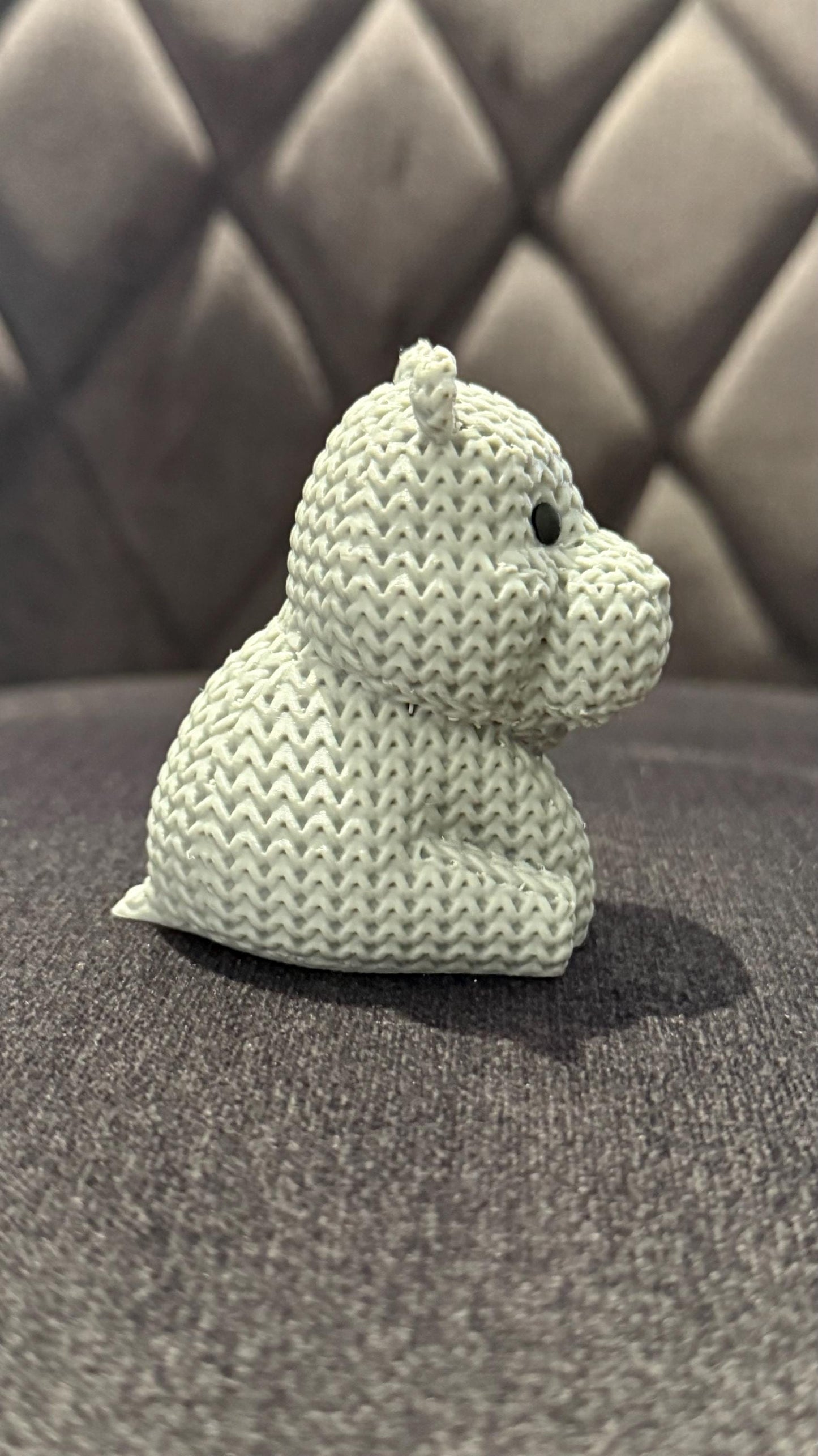 3D Printed Hippo Figurine: Collectible Ornament Gift