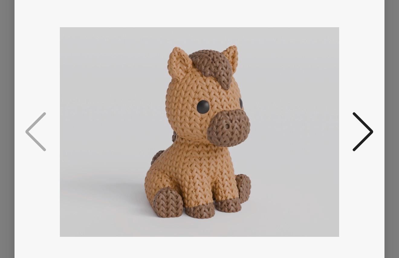 Horse – Figurine – Mini Collectible Ornament 3D Printed