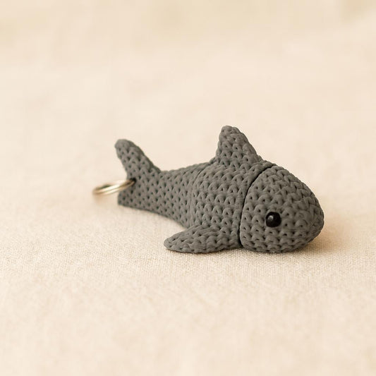 Shark Keyring/bag charm: Articulated Flexible, Eco-Friendly PLA