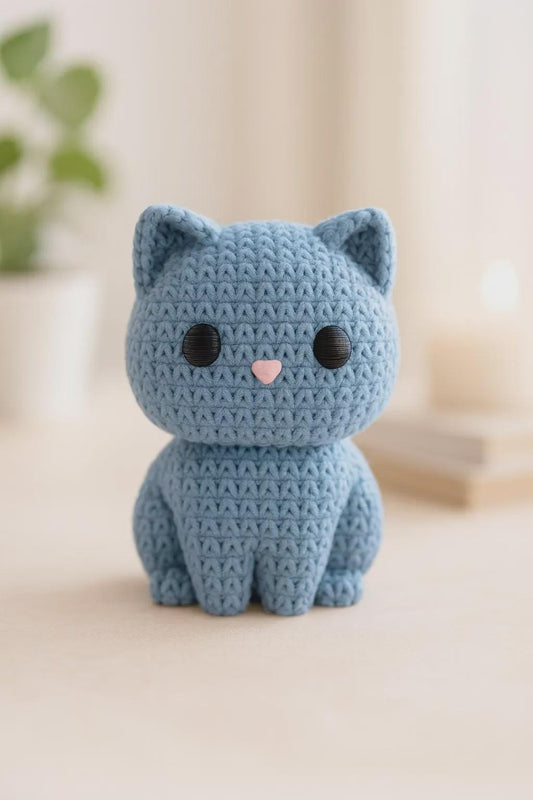 Cat Kitten – Figurine – Mini Collectible Ornament Gift